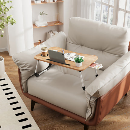 Portable Foldable Laptop Bed Desk Table Tray with Cup Holder & Storage Drawer