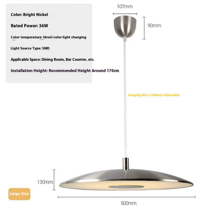 Modern Minimalistic Personalized Bauhaus Style Restaurant UFO Chandelier