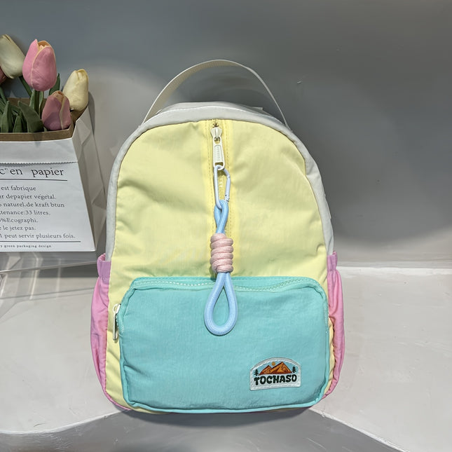 Lightweight Nylon Backpack for Ages 3-14 with Adjustable Straps, Casual Style,