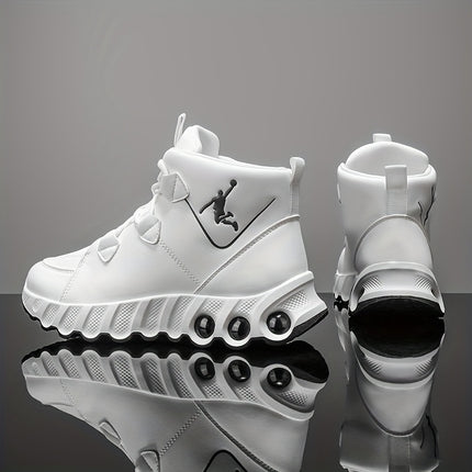 Sneakers, 1 Pair of Simple and Fashionable Mid-Top Basketball Shoes. Thickened Soft Shock Absorption,