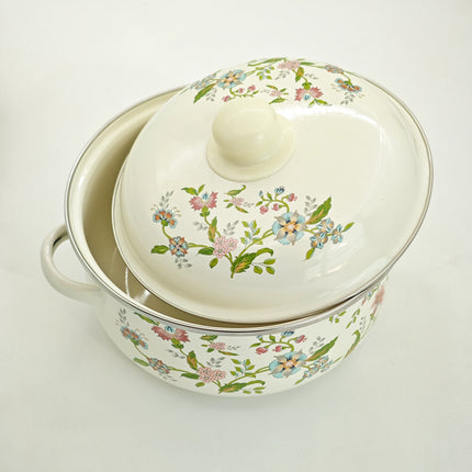 3pcs Enamel Palm Pots - Versatile Cooking, Stewing, Noodle, Salad, and Portable Outdoor Cooker