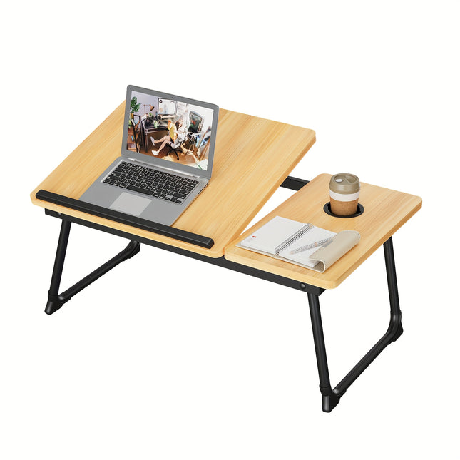 Portable Lap Desk For Laptop - Folding Bed Tray For Eating, Writing, Couch