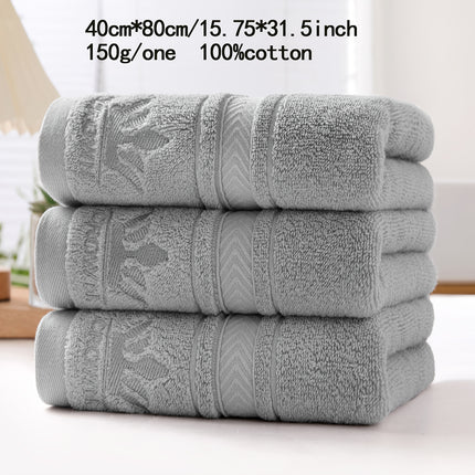 3pcs Crown Embroidered Large Size Bathrooms Hand Towel Set (15.7 * 31.5in/40 * 80cm)