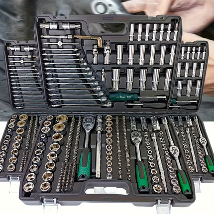 [216/46pcs Ultimate Portable Tool Kit] Ultimate Automotive Mechanic Tool Kit
