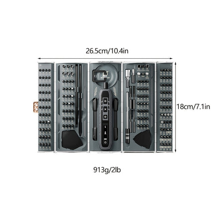 180-In-1 Electric Precision Screwdriver Set Is A Professional Magnetic Repair Tool Set Suitable for Laptops,