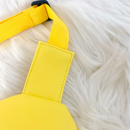 Solid Color PU Leather Children's Chest Pack Quicksand Lightweight