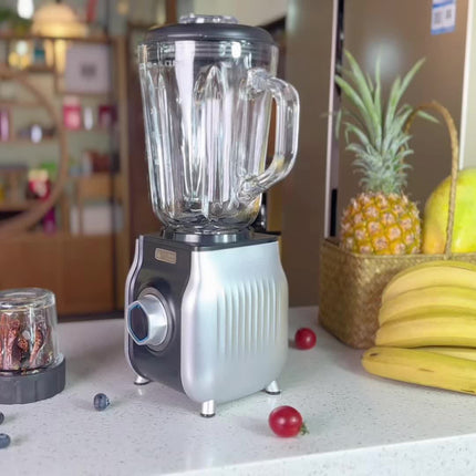 Juicer And Blender for Home Kitchens, Equipped with a 1.5L Glass Jar, a Plastic Cup,