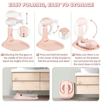 Baby Shower Rack with Sprinkler Holder, Non-Slip Baby Shower Support Made of High-Quality