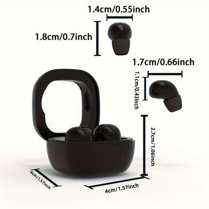 Wireless In-Ear Earphones, Noise Cancelling,Invisible,HiFi Sound Quality, Sport,sport,sleep,