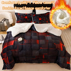 Red thickened velvet / queen(90.16''*90.16'')