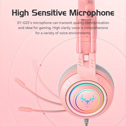 Detachable & Surround Sound - Fashionable Cute Design for Girls - Perfect Mini Size Game Headset