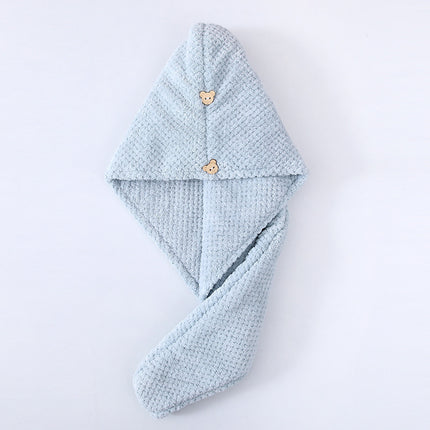 Candy Velvet Hair-drying Cap Thick Absorbent Headscarf