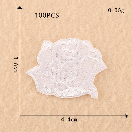 Computer Embroidery Black And White Roses Hotel Bed Sheets