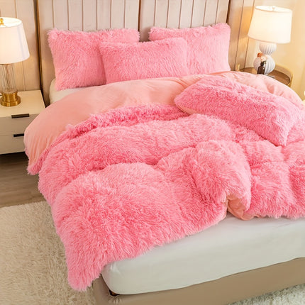 Duvet Cover Set, Winter Bedding, Machine Washable, Zipper Closure