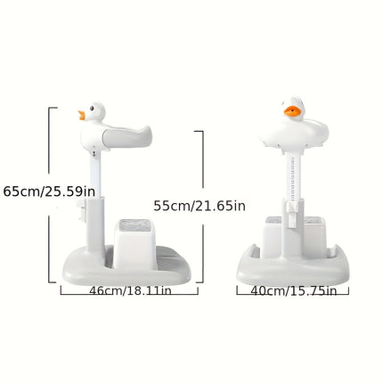 Adjustable Height Children's Bath Stool with Non-Slip Base