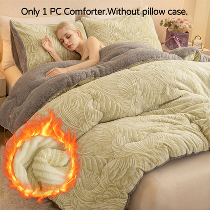 Winter Double-Sided Thick Quilt, Locks In Warmth, And Works As A Soft, Comfortable Blanket