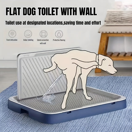 Flat, Non-Slip, Durable, Easy-Clean Grid Design Dog Toilet Training Tray - Splash-Proof, Washable with Urine Absorption for Small & Medium Breeds, Polypropylene Material, Pet Potty Training Tray|Splash Proof Design|Durable Pe