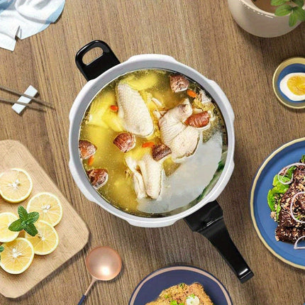 22cm Aluminum Steamer Pot with Steam Basket - Perfect for Soups, Stews & More