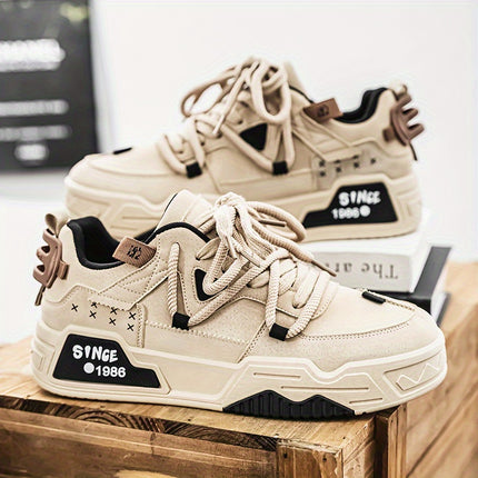 Low-Top Lace-Up Shoes with Cushioned Insole