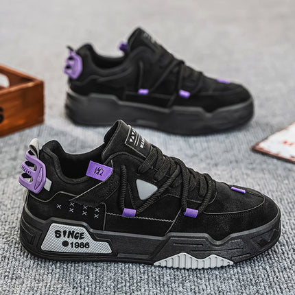 Low-Top Lace-Up Shoes with Cushioned Insole