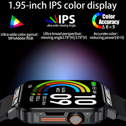 Smart Watch for Men, Wireless Call Smartwacth, 340mAh Large Battery, Information Push and Read,
