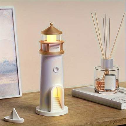 LiHangStar Smart Bedside Lamp with Motion Sensor & Dimmable LED Moonlight Projection Night Light