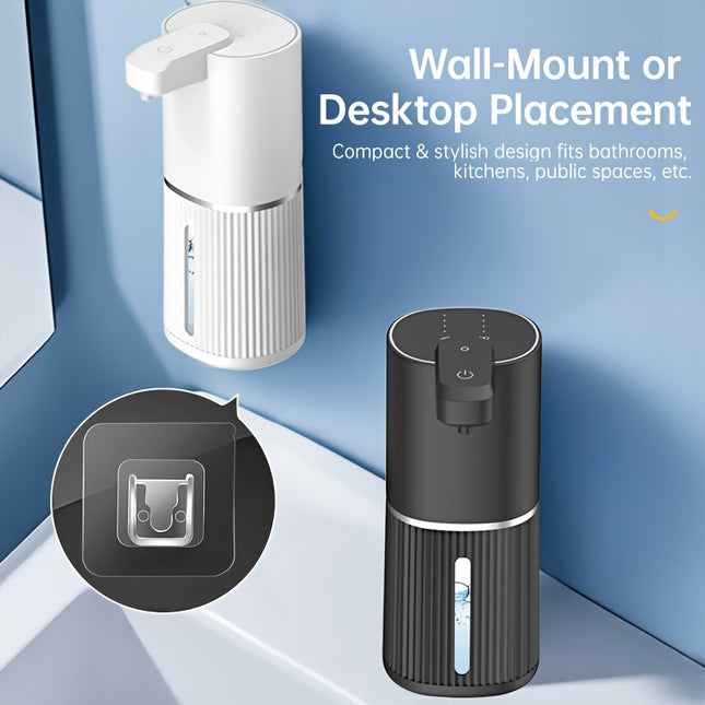 Stylish Automatic Soap Dispenser USB Rechargeable Touchless Foaming Hand Washer with Smart Sensor,