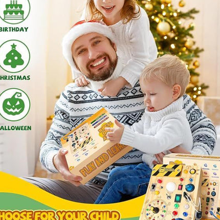 Montessori Wooden Toddler Sensory Travel Toy