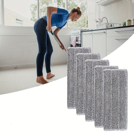 10pcs Ultra-Absorbent Microfiber Mop Heads - Reusable, Washable, and Lint-Free Cleaning Pads