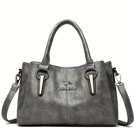 Elegant Black Handbag for Wo Large Capacity Shoulder & Crossbody Handbag