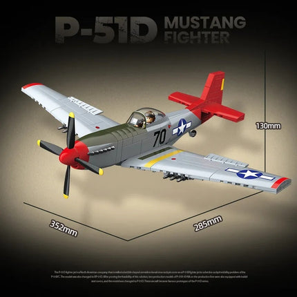 Building Block Airplane Model Handmade Assembly Toy Children's Gift