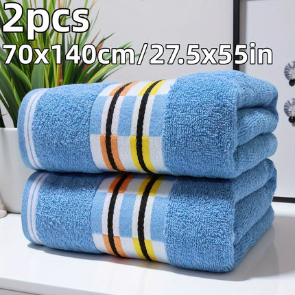 2-Pack Extra Large Bath Towels - Super Soft Quick-Dry Bath Sheets