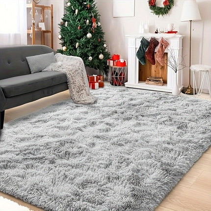 1pc Plush Carpet Compatible for Bedroom/Living Room - Soft Thick Pile Suitable for Sofa Bed