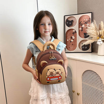 Backpack Suitable for Boys & Girls 3-6 Years - Lightweight Backpack with Cute Capybara