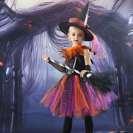 Halloween Children's Costume Witch Cosplay Clothes