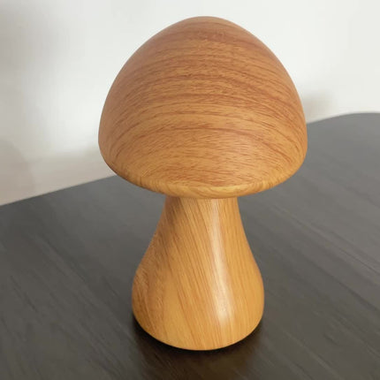 1pc rechargeable mushroom night light, 3color LED desk light, creative mushroom desk light