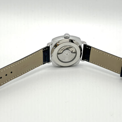 Elegant Men's Mechanical Watch - Retro Square Dial, Skeleton Design, Alloy Case