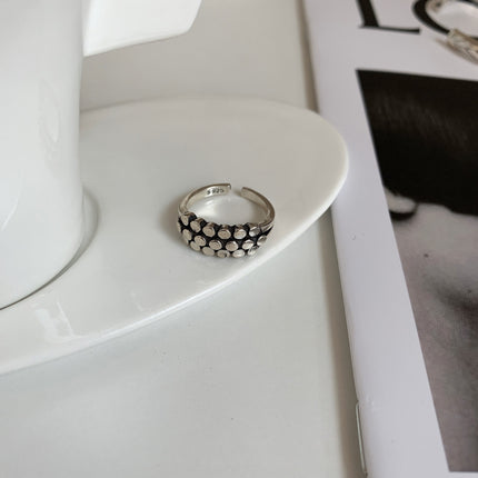 Luxury High-end Multi-layered Ring With A Polka-dot Design For Women
