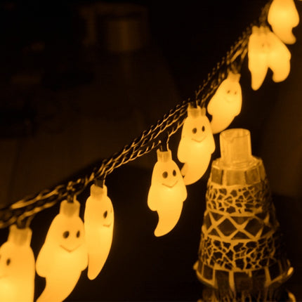 Solar-powered String Lights Ghost Halloween Day Courtyard Christmas Decoration Luminous Lights