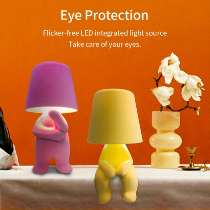 USB Table Lamp with Touch Control & 3-Level Dimmable LED Lights - USB-Powered Lighting,