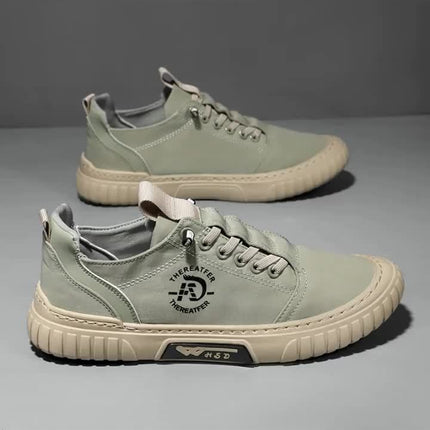 Men's Casual Sports Shoes - 1 Pair Breathable Lightweight Low-Top Sneakers with Synthetic