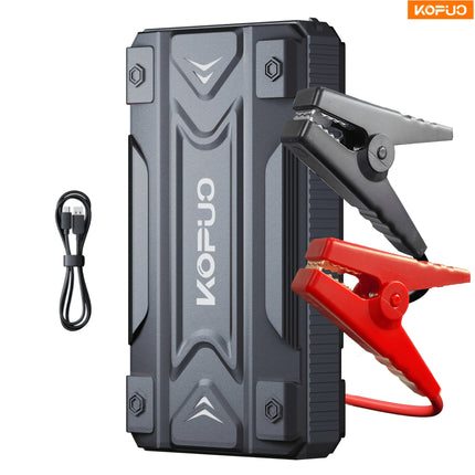 Portable Car Battery Jump Starter -Professional Auto Mechanic Tool (up to 8.5L Gas/7L Diesel) 12V