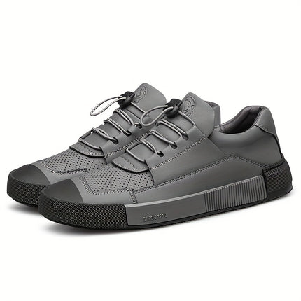 Men'S Casual Sneakers - Breathable Mesh Upper, Elastic Lace-Up Closure, Durable Rubber Sole,