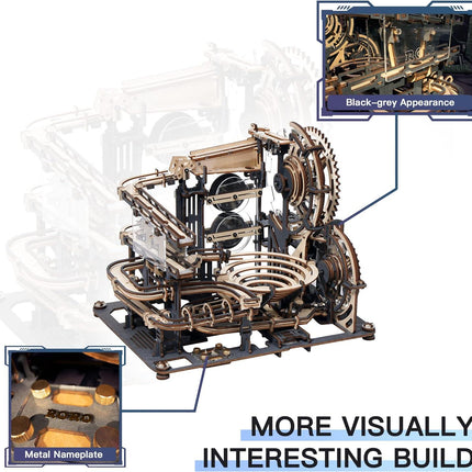 Marble Run to Build, 294-Pie Wooden