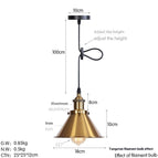 Bulb With Tungsten Wire / D0032 Bronze / 18cm