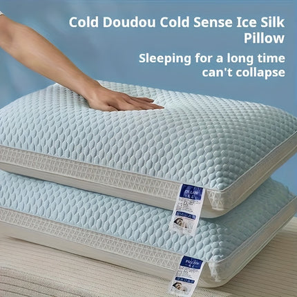 2pcs Cooling Breathable Tofu Pillows - Relax & Neck Support, Easy Sleep Comfort for Home, Bedroom,
