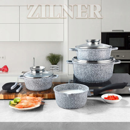 Kitchen Cookware Set 9-Piece  Cooking Pot Set