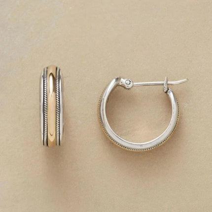 Retro Style Big Circle Earrings Fashion Commuter Simple Ladies Exaggerated