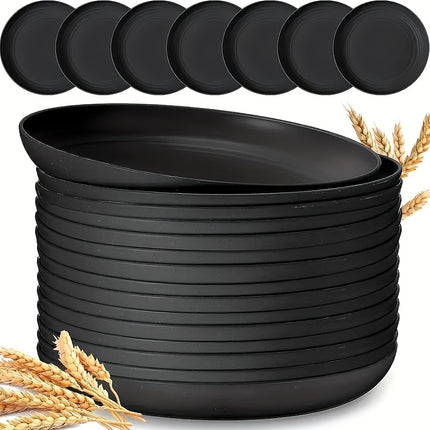 Set of 6 Plastic Plates That Are Durable And Resistant to Breakage, Suitable for Home Use As Dinner Plates