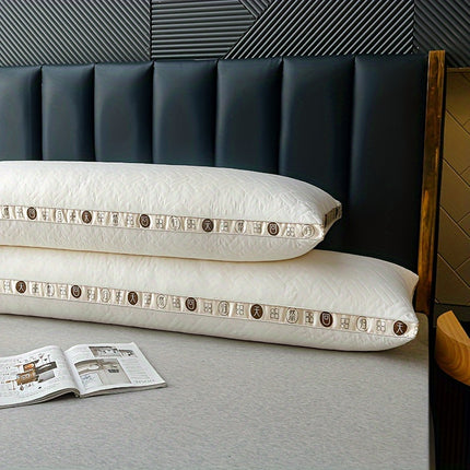 1pc Ultra-Soft Microfiber Couple'S Body Pillow - Medium Softness, Quilted Polyester,